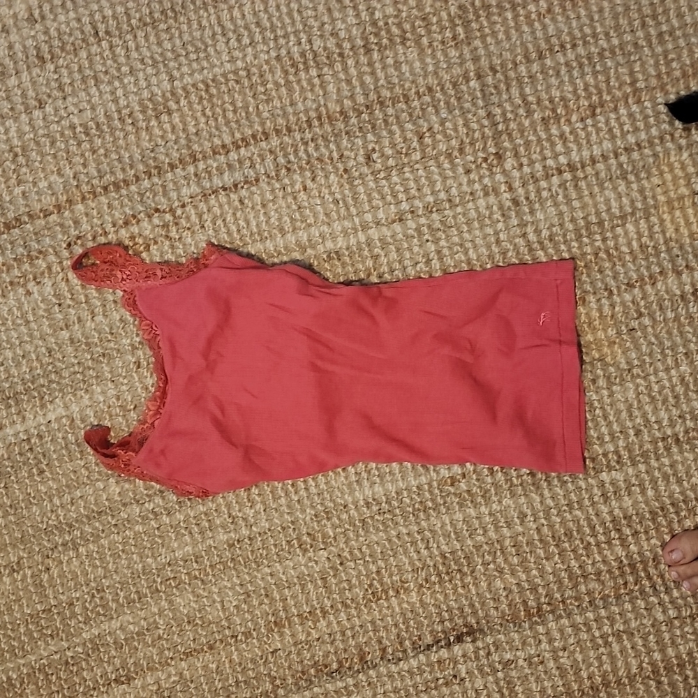 Pink tank with built in bra size medium
